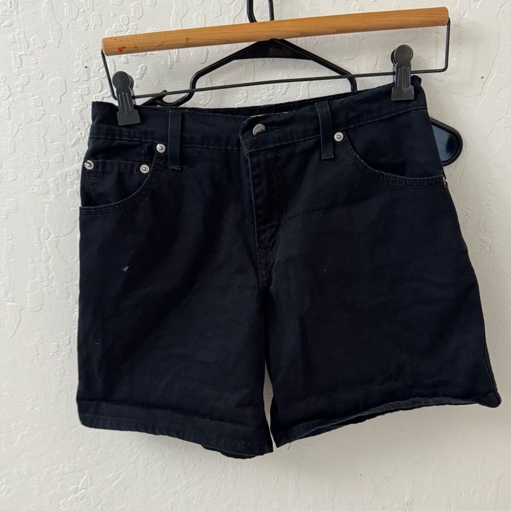 Levi’s 550 Black Relaxed Shorts Women’s High Rise Size 4 - Picture 3 of 6